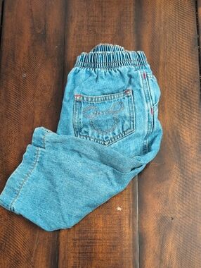 Disney Vintage 90's Baby Light Wash Denim Pants With Baby Mickey